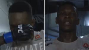 Unseen Footage Of Israel Adesanya's Emotional Reaction To UFC Debut Has Emerged
