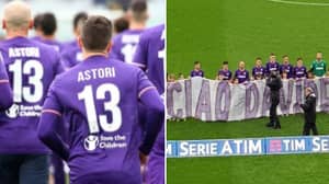 Emotional Scenes As Fiorentina Play First Game Since Tragic Passing Of Davide Astori