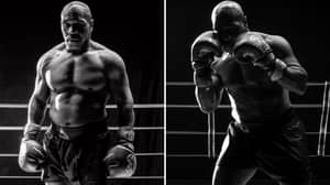 Mike Tyson Looks In Phenomenal Shape In Trademark Black Shorts Ahead Of Comeback Fight With Roy Jones Jr