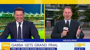 Sports Reporter Calls Karl Stefanovic A 'Stupid Little Man' After Cheeky AFL Joke