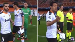 Valencia Players Had No Idea What To Do After The Champions League Anthem