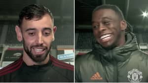 Bruno Fernandes Hilariously Jokes About Aaron Wan-Bissaka's Stunning Goal Against Newcastle