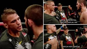 Khabib Nurmagomedov And Dustin Poirier's Classy Post-Fight Exchange At UFC 242 Is Going Viral Again