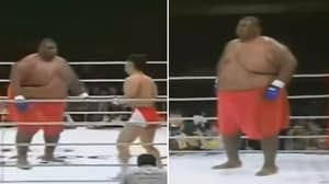 When A 600lbs Sumo Wrestler Fought A 169lbs MMA Fighter