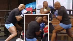54-Year-Old Mike Tyson Shows Off Terrifying Hand Speed, Head Movement And Power