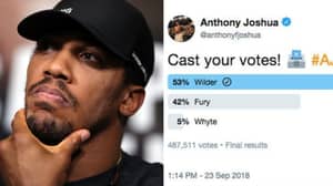 Boxing Fans Are Reminding Anthony Joshua Of What He Tweeted About In September 