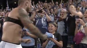 Johnny Russell Hands Little Girl His Match Shirt On Her 9th Birthday 