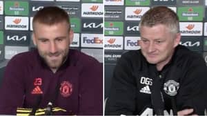 Luke Shaw Says Ole Gunnar Solskjaer Is Reason Behind His Form In Heartwarming Press Conference Moment
