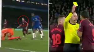 Why Luis Suarez Was Shown A Yellow Card Against Chelsea Last Night