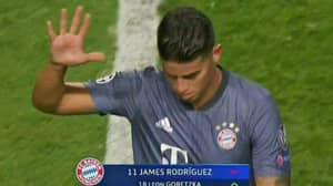 James Rodriguez Expertly Trolled Benfica Fans With 'Five' Gesture