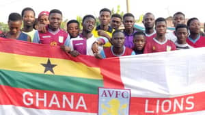 A Town In Ghana All Exclusively Support Aston Villa