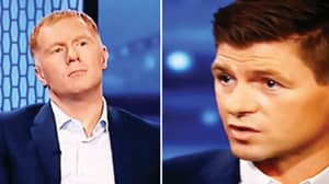 Paul Scholes' Priceless Reaction To Steven Gerrard Saying He Never Won The Premier League