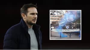 Chelsea Fans Unveil 'Circus Continues' Banner On Stamford Bridge Gate After Frank Lampard Sacking