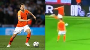 Daley Blind Produced A Beautiful Outside-Of-The-Foot Pass During England vs Netherlands 