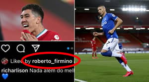 Liverpool Fans' Fury As Roberto Firmino Likes Instagram Post Of Richarlison's Goal
