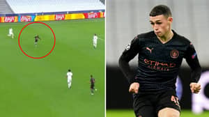 Phil Foden Plucks Ball From The Sky With Unbelievable First And Second Touch Against Marseille 