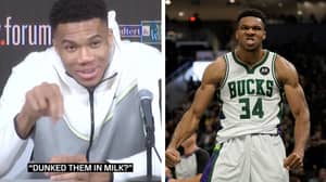 Giannis Antetokounmpo Describing His First Time Dunking An Oreo In Milk Is So Wholesome