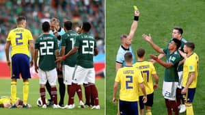 Mexico's Jesus Gallardo Receives The Fastest Yellow Card In World Cup History