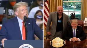 US President Donald Trump Names The Best Fighter In The UFC As He Praises Dana White 