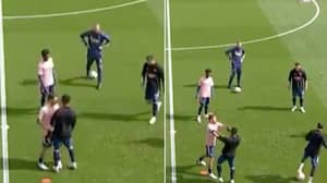 Arsenal Duo Dani Ceballos And Eddie Nketiah Involved In Heated Bust-Up Just Before Kick-Off