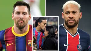 Lionel Messi And Neymar Both Send Heartfelt Tributes To Ronaldinho After Mother’s Death