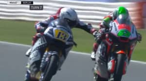 Moto2 Driver Disqualified After Grabbing Rivals Brake At 140 Mph