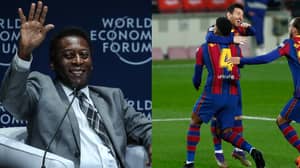Pele Gives Classy Congratulations To Messi On Equalling His Incredible Record