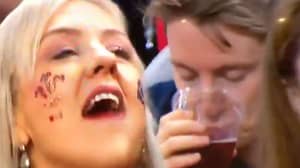 Wales Fan Caught On Camera Drinking His Pint And It's The Best Thing You'll Watch Today 