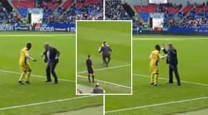 Jay-Jay Okocha And Sam Allardyce Recreate Hilarious Dance Celebration At Bolton Legends Match