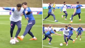 Footage Of Trent Alexander-Arnold Embarrassing Harry Maguire And Declan Rice In Training Goes Viral