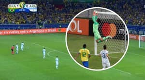 Alisson Pulled Off A Stunning Save To Deny Lionel Messi An Equaliser From 25-Yard Free-Kick