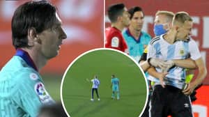 Pitch Invader Who Took Selfie With Lionel Messi Forced To Delete It By Police