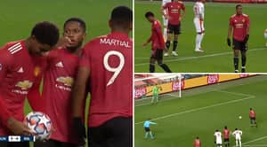 Marcus Rashford Let Anthony Martial Take Penalty Vs RB Leipzig While Being On A Hat-Trick