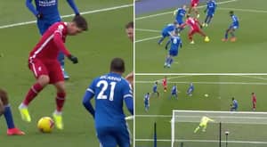 Roberto Firmino Pulls Off Genius 'Drag Back And Flick Assist' For Mo Salah’s Goal In Liverpool Defeat