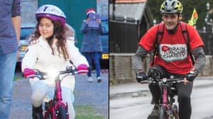 Dad Is Cycling 200 Miles On Late Daughter's Pink Bike For Charity