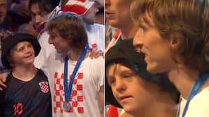 Luka Modric Brought Young Fan On Stage To Celebrate World Cup Success 