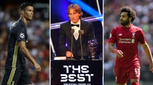 The Top 10 At The Best FIFA Awards And What Percentage They Got