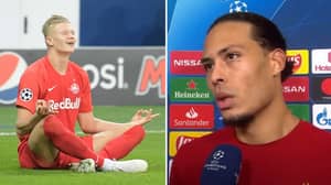 Virgil Van Dijk Walked Out Of Interview After Being Annoyed By Impressive Erling Haaland