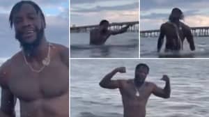 Boxing Fans Cannot Believe 'Embarrassing' Deontay Wilder Now Trains In Open Water