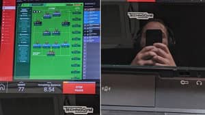 LAD Changes The Game By Playing Football Manager At The Gym