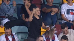Aussie Fans Are Frothing Over This Video Of Ash Barty At The Footy With A Beer-In-Hand