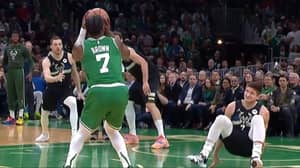 Jaylen Brown Snatched Grayson Allen's Ankles With A Filthy Crossover, The Clip Is Going Viral