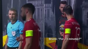 New Tunnel Cam Footage Shows Bruno Fernandes Venting His Frustration At Referees