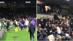Full Footage Of Eric Dier Jumping Into Crowd To Confront Spurs Fan Who Insulted His Brother