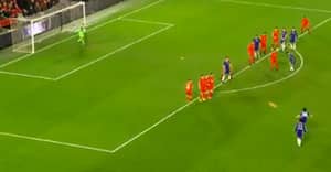 WATCH: David Luiz Wallops Home An Absolute Bastard Of A Free Kick