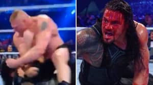 Roman Reigns Left A Bloody Mess After Brutal Elbow Attack From Brock Lesnar