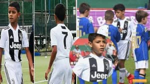 Cristiano Ronaldo Jr. Scored Seven Goals In One Game For Juventus Under 9's