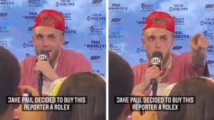 Jake Paul Randomly Gifts A Reporter A Rolex After KO'ing Tyron Woodley