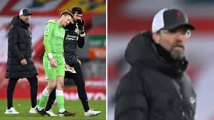 Fans Have Spotted Jurgen Klopp's Reaction To Alisson Having A Chat With Jordan Pickford 