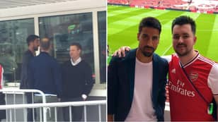 Sami Khedira Spotted At The Emirates Ahead Of Arsenal Vs. Lyon